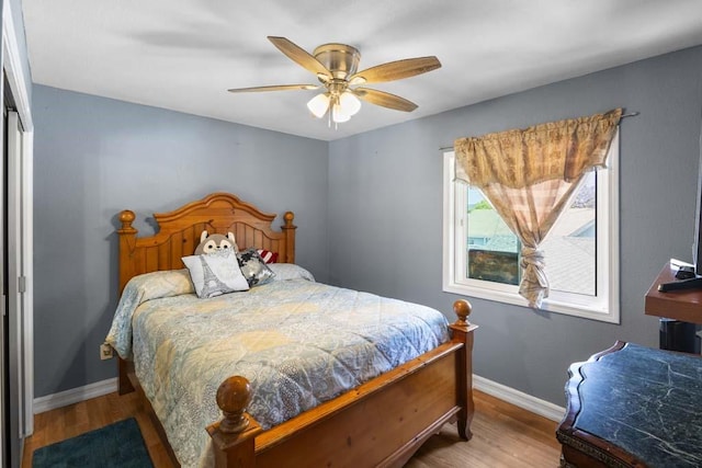 11073 Andrews St, South El Monte, CA 91733 - bedroom featuring wood finished floors, ceiling fan, and a closet
