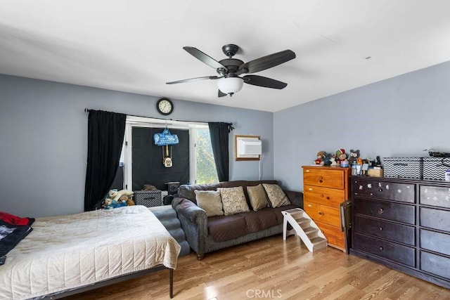 11073 Andrews St, South El Monte, CA 91733 - bedroom featuring wood finished floors and ceiling fan