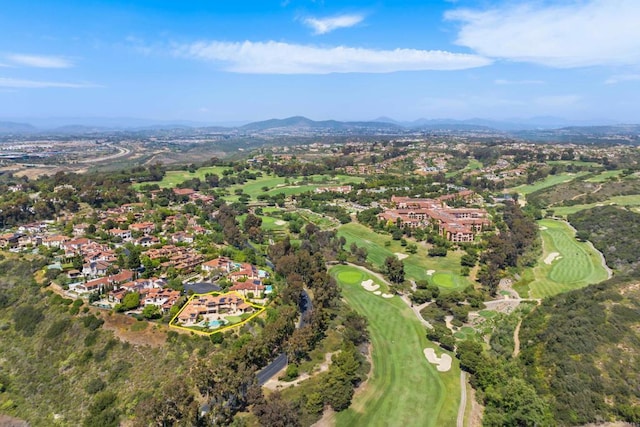 5106 Meadows Del Mar, San Diego, CA 92130 - aerial view of property's location with a mountain backdrop, a golf course, and nearby suburban area