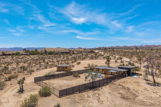 3977 Sage Ave, Yucca Valley, CA 92284 - view of patio featuring view of desert landscape, a view of countryside, and a mountain view