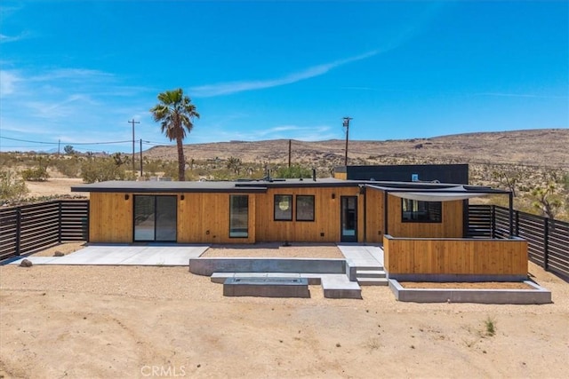 3977 Sage Ave, Yucca Valley, CA 92284 - view of front of home with a mountain view