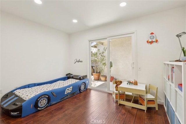 27385 Osuna, Mission Viejo, CA 92691 - bedroom featuring access to outside, wood finished floors, and recessed lighting