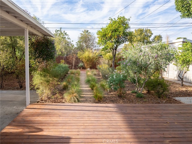 12907 Sunburst St, Los Angeles, CA 91331 - view of wooden terrace