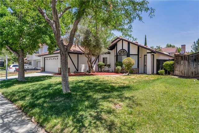 3030 Twincreek Ave, Palmdale, CA 93551 - view of front of property with stucco siding, an attached garage, and concrete driveway