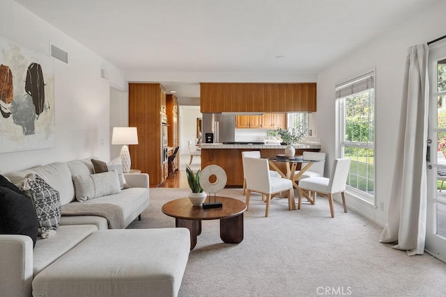 17442 Parker Dr, Tustin, CA 92780 - living room featuring light colored carpet