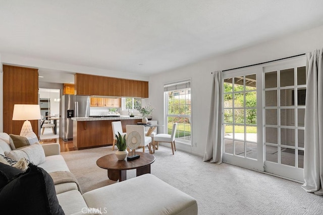 17442 Parker Dr, Tustin, CA 92780 - living room featuring light carpet