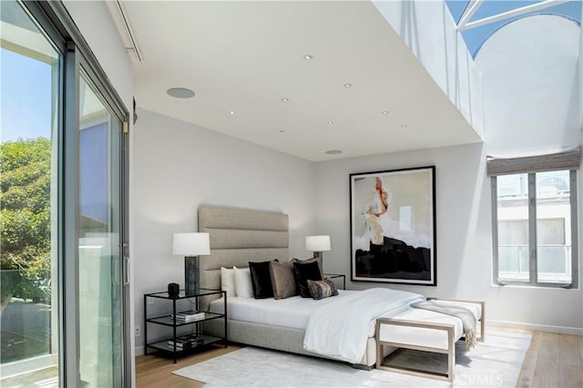 2522 The Strand, Manhattan Beach, CA 90266 - bedroom with light wood-style flooring and baseboards