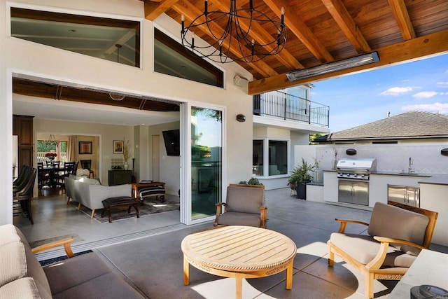 2675 Clove St, San Diego, CA 92106 - patio / terrace featuring an outdoor kitchen and a patio area