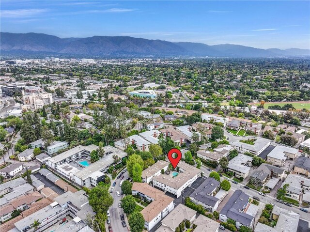 305 Raymondale Dr Unit L, South Pasadena, CA 91030 - aerial view of property and surrounding area with a mountainous background