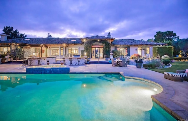 4843 La Jacaranda, Rancho Santa Fe, CA 92067 - outdoor pool with a patio area