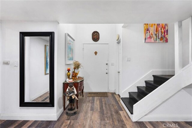 2011 W Katella Ave Unit 17, Anaheim, CA 92804 - foyer entrance featuring wood finished floors and stairway