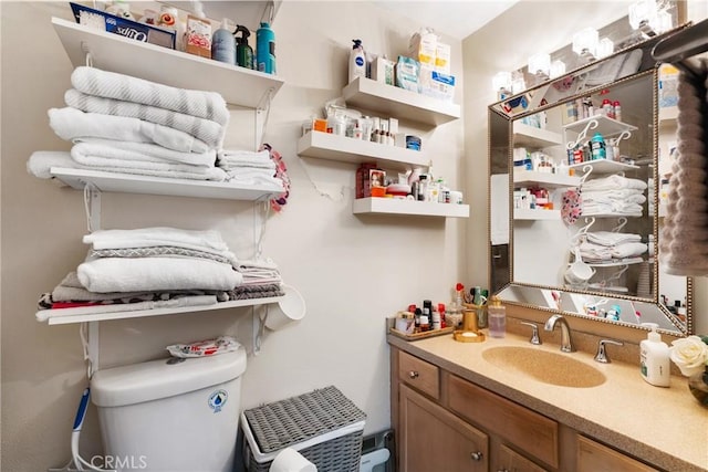 2011 W Katella Ave Unit 17, Anaheim, CA 92804 - half bathroom with vanity and toilet