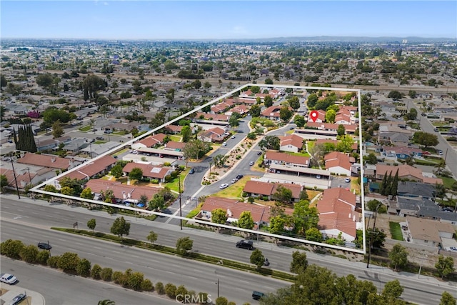 2011 W Katella Ave Unit 17, Anaheim, CA 92804 - aerial view of residential area with property parcel outlined