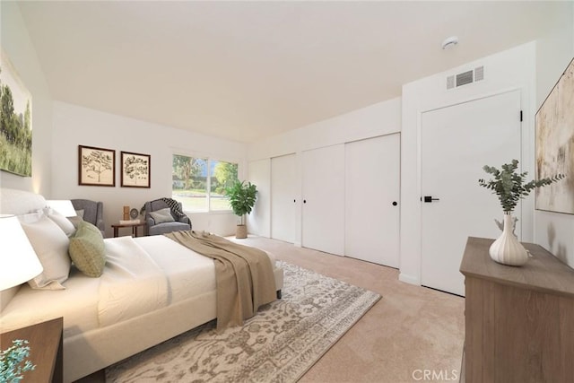 837 Ardmore Cir, Redlands, CA 92374 - bedroom featuring two closets and light carpet