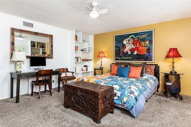 1045 S Orange Grove Blvd Unit 4, Pasadena, CA 91105 - bedroom with carpet and a ceiling fan