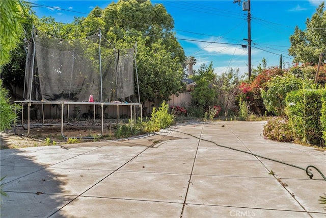 8214 Klusman Ave, Rancho Cucamonga, CA 91730 - view of patio / terrace featuring a trampoline