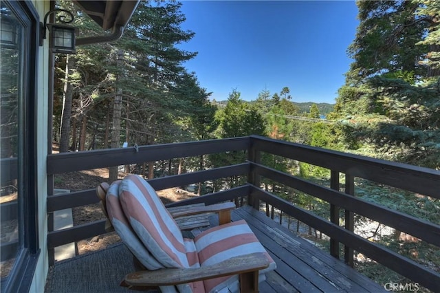 28545 Wabash Dr, Lake Arrowhead, CA 92352 - view of wooden terrace