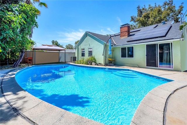 17508 Strathern St, Northridge, CA 91325 - view of swimming pool with a gazebo and a patio