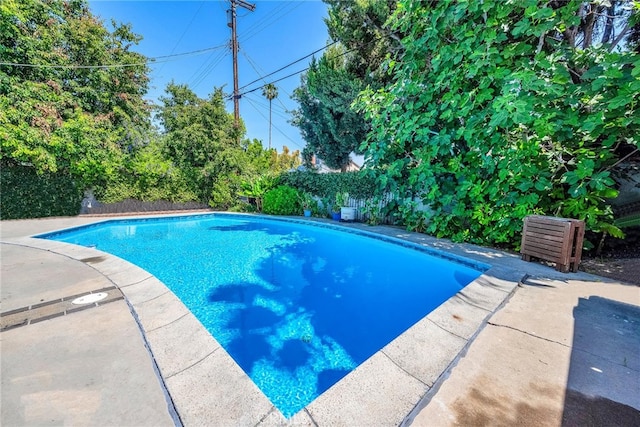 17508 Strathern St, Northridge, CA 91325 - view of swimming pool with a fenced backyard