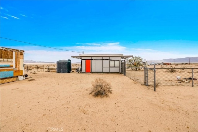 84951 Amboy Rd Unit 29, Palms, CA 92277 - view of yard with a mountain view and an outdoor structure