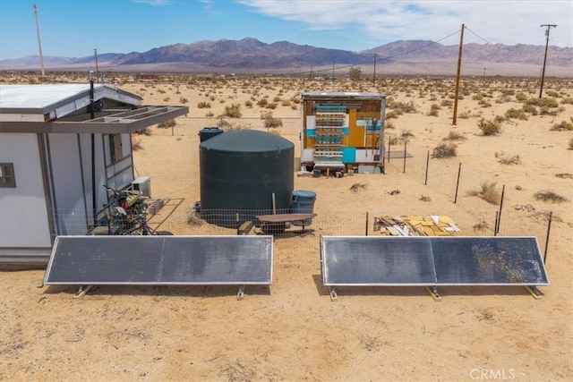 84951 Amboy Rd Unit 29, Palms, CA 92277 - aerial view of sparsely populated area featuring a desert landscape and a mountain backdrop