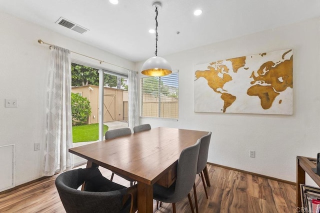 305 Cobblestone Pl, Santee, CA 92071 - dining area with wood finished floors and recessed lighting