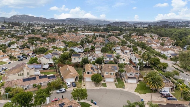 305 Cobblestone Pl, Santee, CA 92071 - aerial perspective of suburban area with a mountainous background
