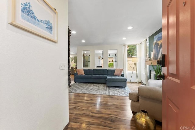 305 Cobblestone Pl, Santee, CA 92071 - living area with wood finished floors and recessed lighting