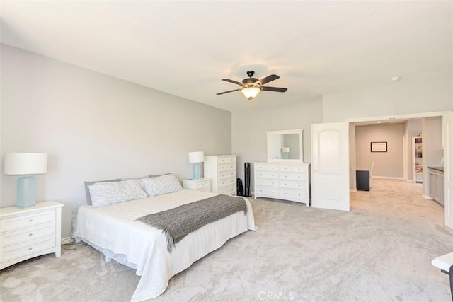 12 Thorn Oak, Rancho Santa Margarita, CA 92679 - bedroom featuring light carpet and ceiling fan