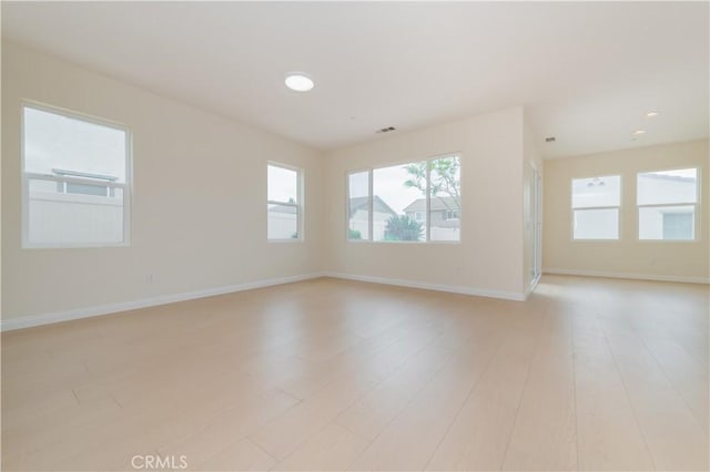6611 Eucalyptus Ave, Chino, CA 91710 - unfurnished room featuring light wood-type flooring, baseboards, and recessed lighting