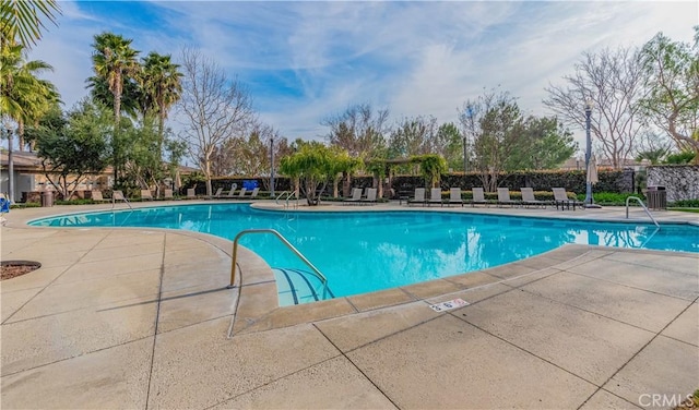 6611 Eucalyptus Ave, Chino, CA 91710 - community pool with a patio