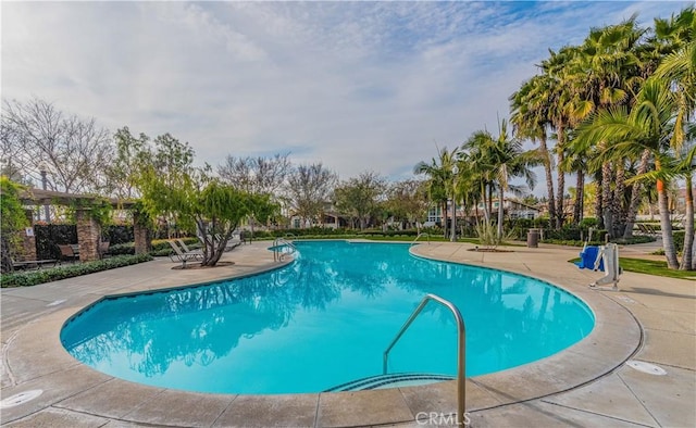 6611 Eucalyptus Ave, Chino, CA 91710 - community pool featuring a patio area