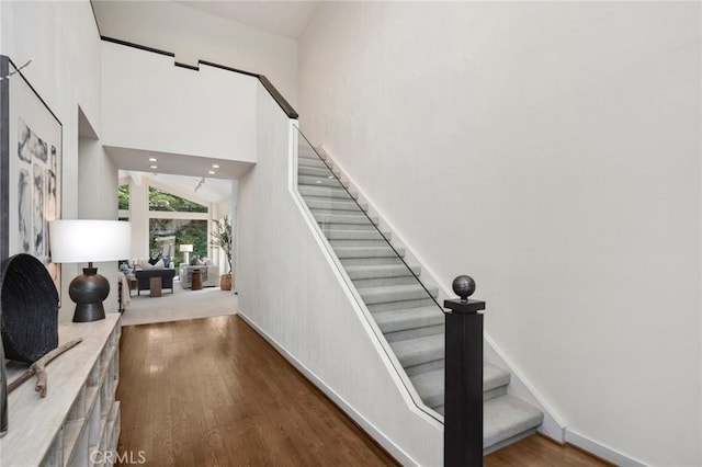 6 Rue Marseilles, Newport Beach, CA 92660 - stairs with wood finished floors