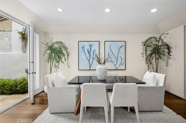 6 Rue Marseilles, Newport Beach, CA 92660 - dining space with wood finished floors and recessed lighting