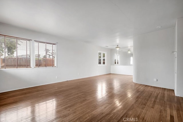 3618 Maine Ave, Long Beach, CA 90806 - spare room featuring hardwood / wood-style flooring and a ceiling fan