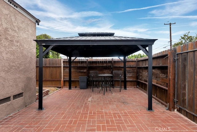3618 Maine Ave, Long Beach, CA 90806 - view of patio featuring a gazebo