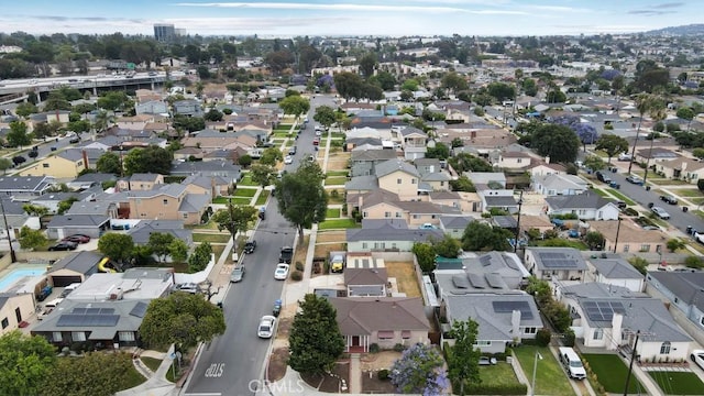 3618 Maine Ave, Long Beach, CA 90806 - aerial view of property and surrounding area with nearby suburban area