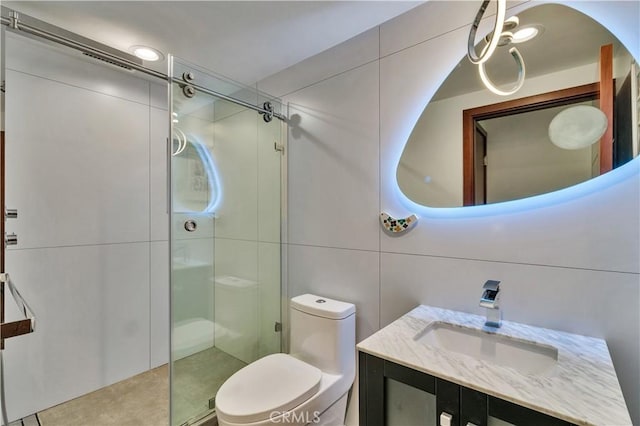 719 1st Pl, Hermosa Beach, CA 90254 - full bath featuring a shower stall, toilet, and vanity