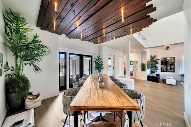 30402 Marbella, San Juan Capistrano, CA 92675 - dining area featuring light wood-type flooring and french doors