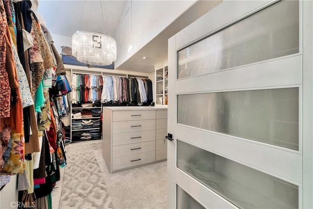 30402 Marbella, San Juan Capistrano, CA 92675 - spacious closet with light colored carpet and a chandelier