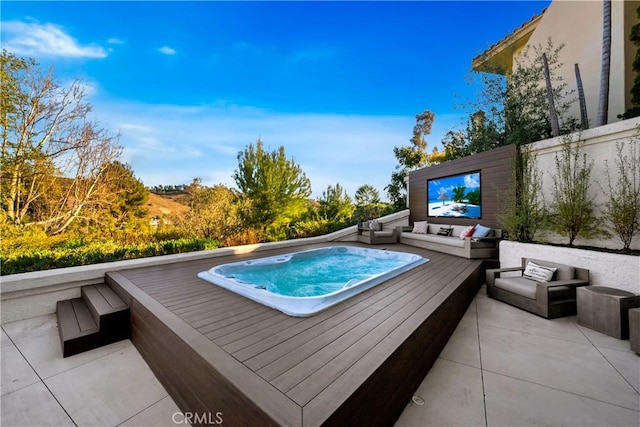 30402 Marbella, San Juan Capistrano, CA 92675 - view of pool with an outdoor hangout area and a deck