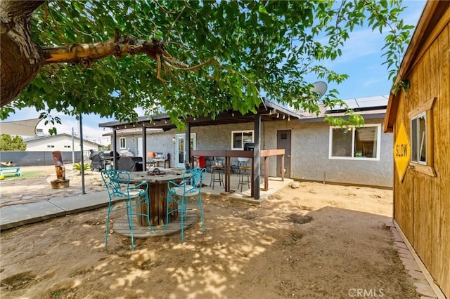 14650 Harding St, Hesperia, CA 92345 - view of yard featuring outdoor dining space and a patio area