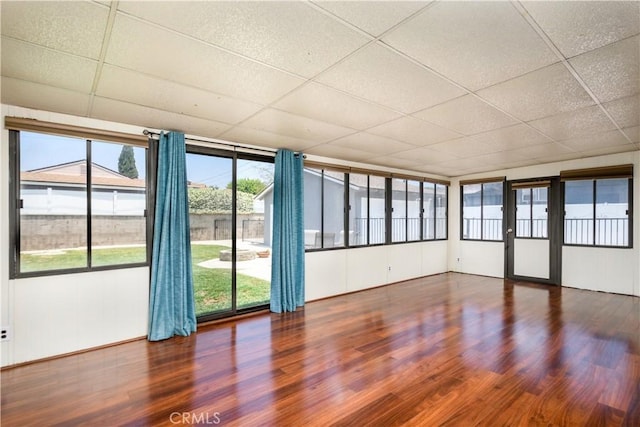 16243 Lisco St, Whittier, CA 90603 - spare room with a paneled ceiling and wood finished floors