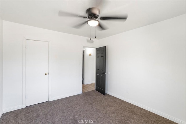 1212 Woodrow Ave, Bakersfield, CA 93308 - unfurnished bedroom featuring carpet flooring, baseboards, and a ceiling fan