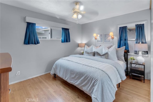 7860 La Fiesta Dr, Buena Park, CA 90620 - bedroom featuring wood finished floors, baseboards, and a ceiling fan