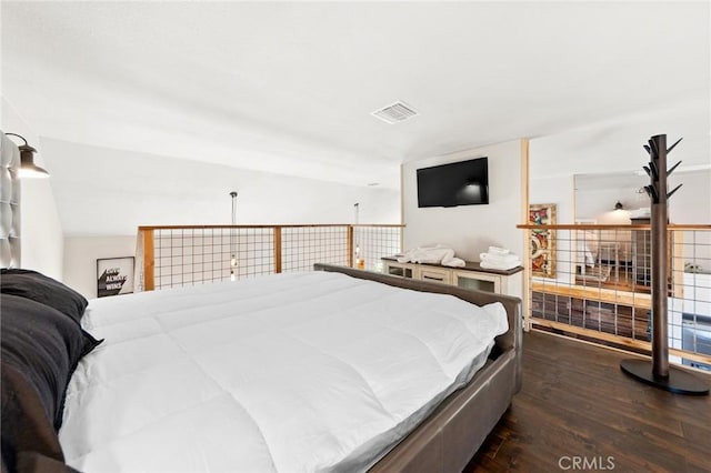 64952 Twentynine Palms Hwy, Joshua Tree, CA 92252 - bedroom featuring dark wood-style floors
