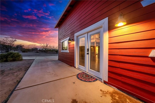 64952 Twentynine Palms Hwy, Joshua Tree, CA 92252 - view of exterior entry with a patio and french doors