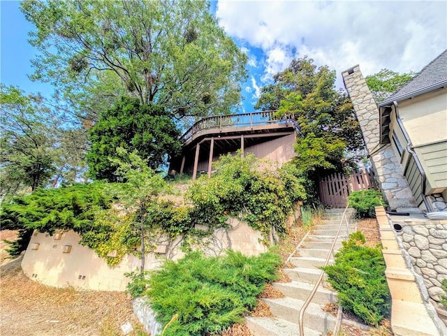 485 State Highway 173, Lake Arrowhead, CA 92352 - view of yard with stairway