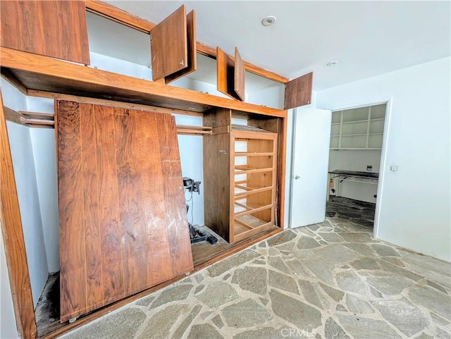 485 State Highway 173, Lake Arrowhead, CA 92352 - unfurnished bedroom with stone flooring