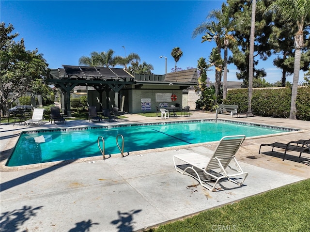 1634 Iowa St Unit B, Costa Mesa, CA 92626 - community pool with a pergola and a patio area